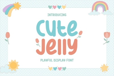 Cute Jelly - Playful Display Font