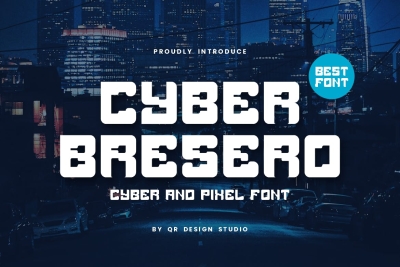 Cyber Bresero - Digital & Tech Font