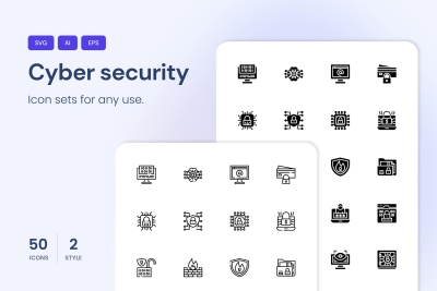 Cyber security Icons