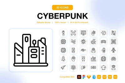 Cyberpunk Icons Pack
