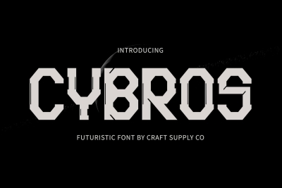 Cybros – Futuristic Typeface