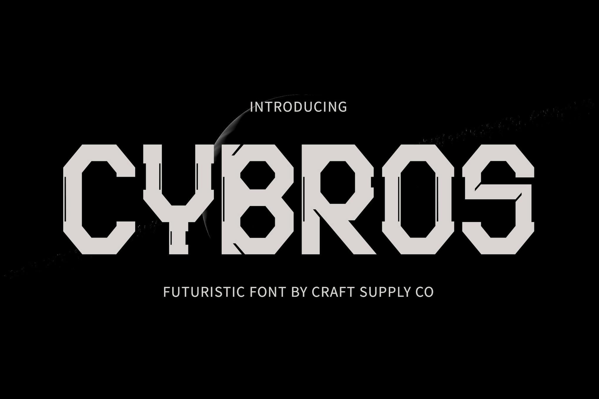 Cybros – Futuristic Typeface