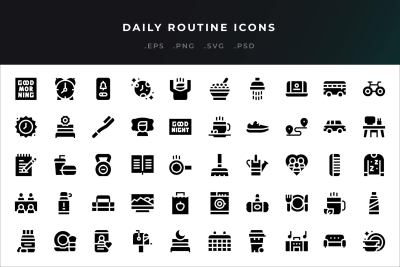 Daily Routine Icons