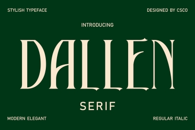 Dallen – Serif Font