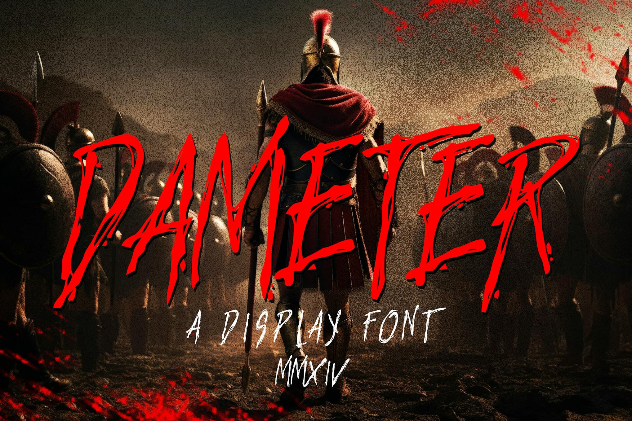 Dameter Horror Display Font