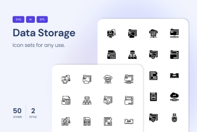 Data Storage Icons
