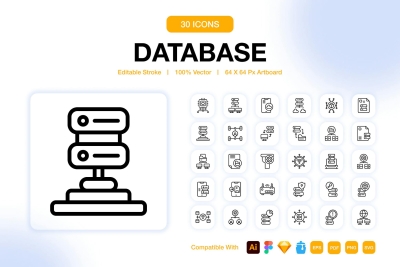 Database Outline Icons