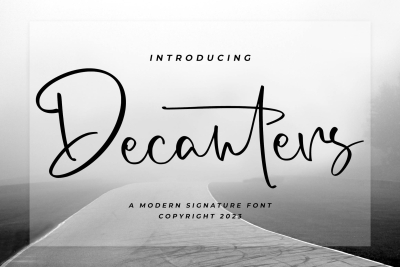 Decanters - Signature Font