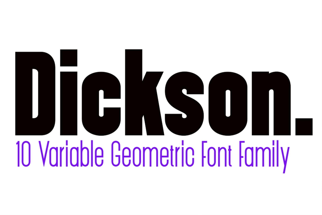 Dickson family font sans serif