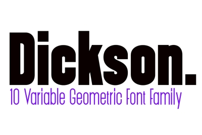 Dickson family font sans serif