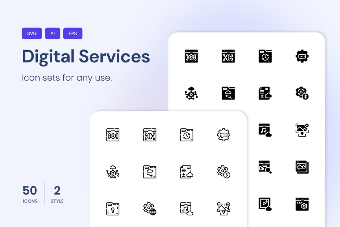 Digital Services Icons