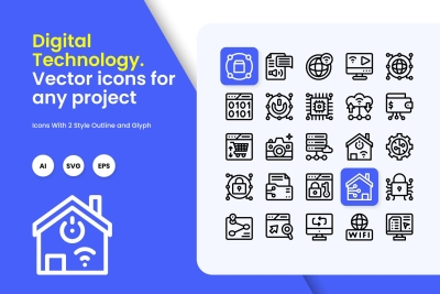 Digital Technology Icons