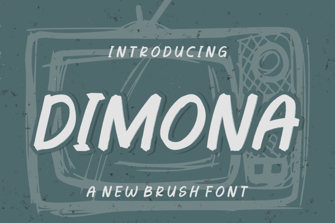 Dimona | Brush Font