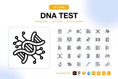 DNA Test Icons