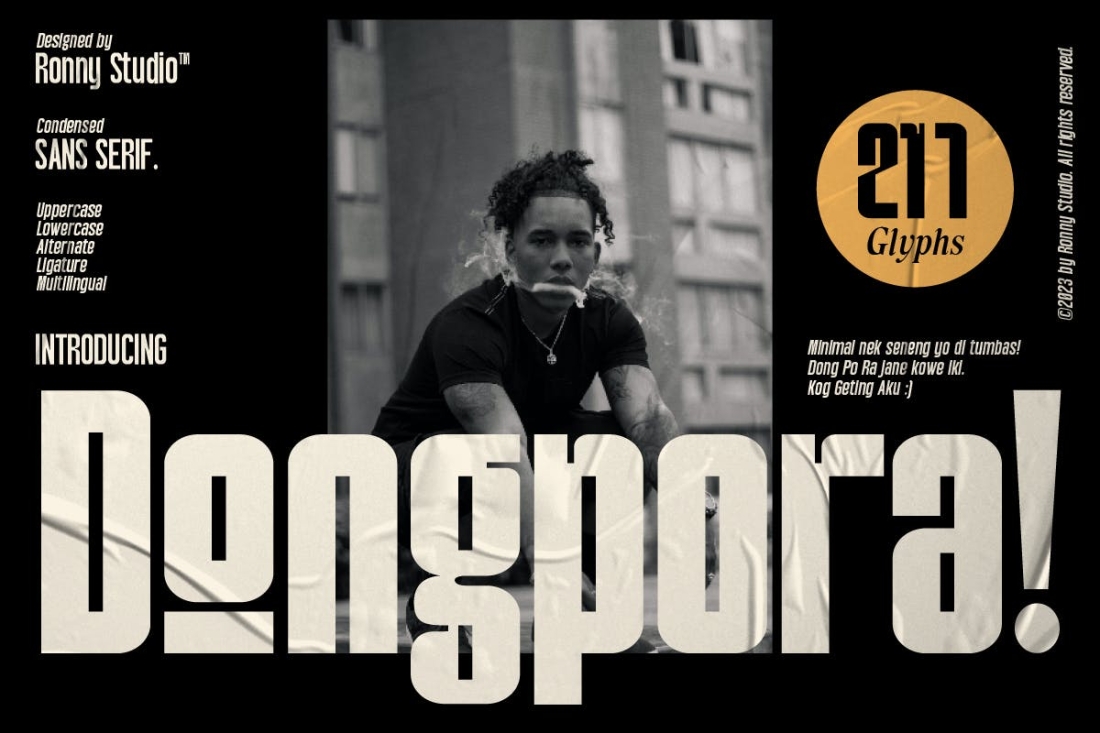 Dongpora - Condensed Sans Serif