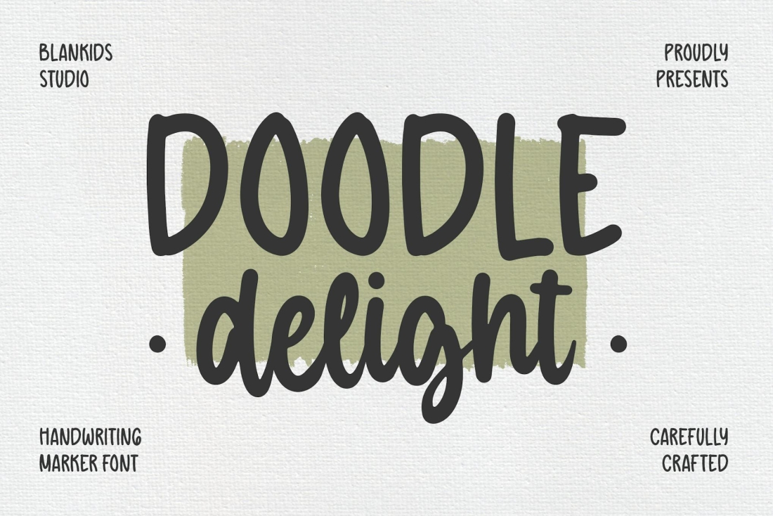 Doodle Delight a Rounded Marker Script Font