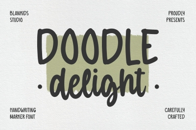 Doodle Delight a Rounded Marker Script Font