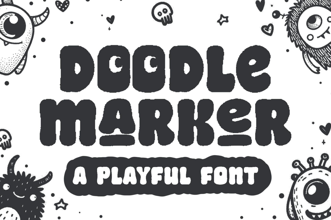 Doodle Marker - a Playful Modern Font