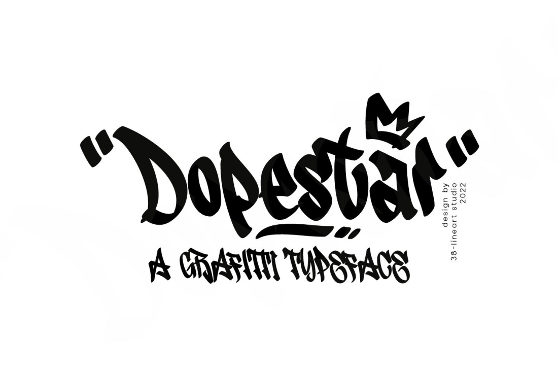 Dopestar - Grafitti Typeface
