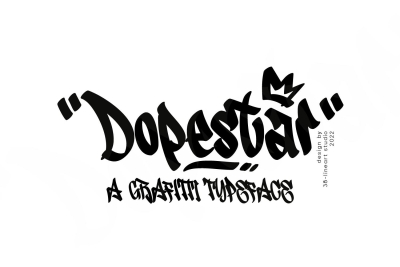 Dopestar - Grafitti Typeface