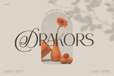 Drakors elegant font