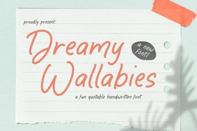 Dreamy Wallabies - Fun Quotable Handwritten TT
