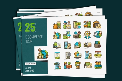 E - Commerce Icon Design