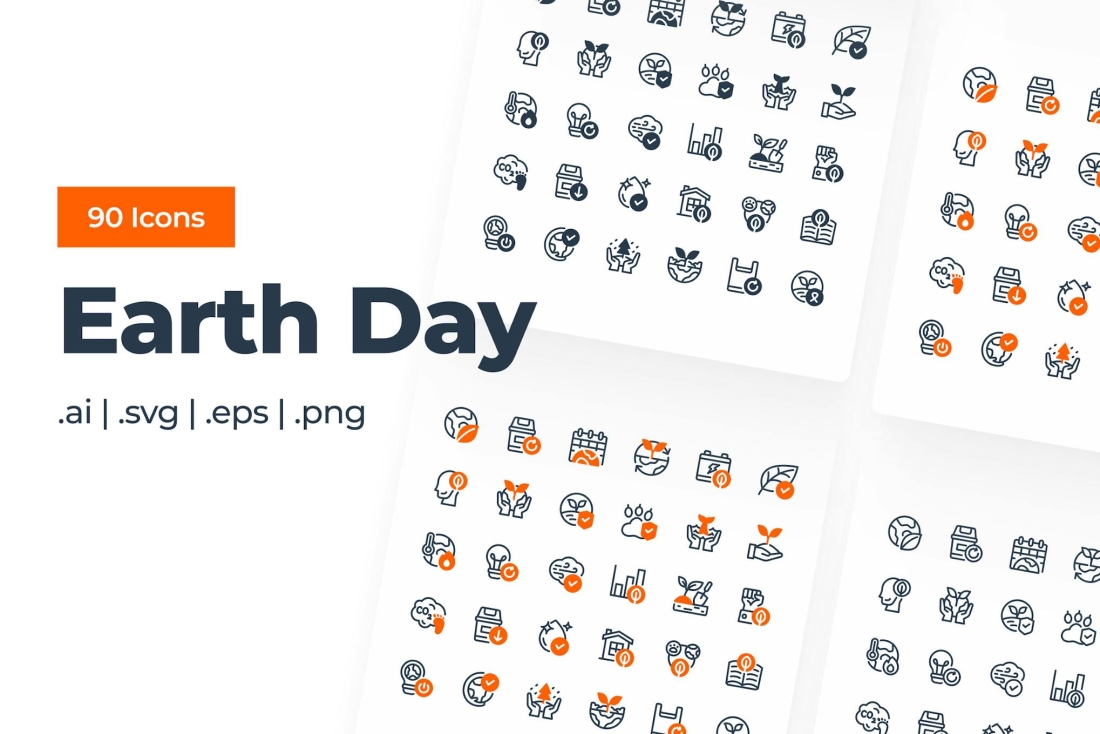 Earth Day Icon Set