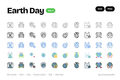 Earth Day Icons Vol. 2