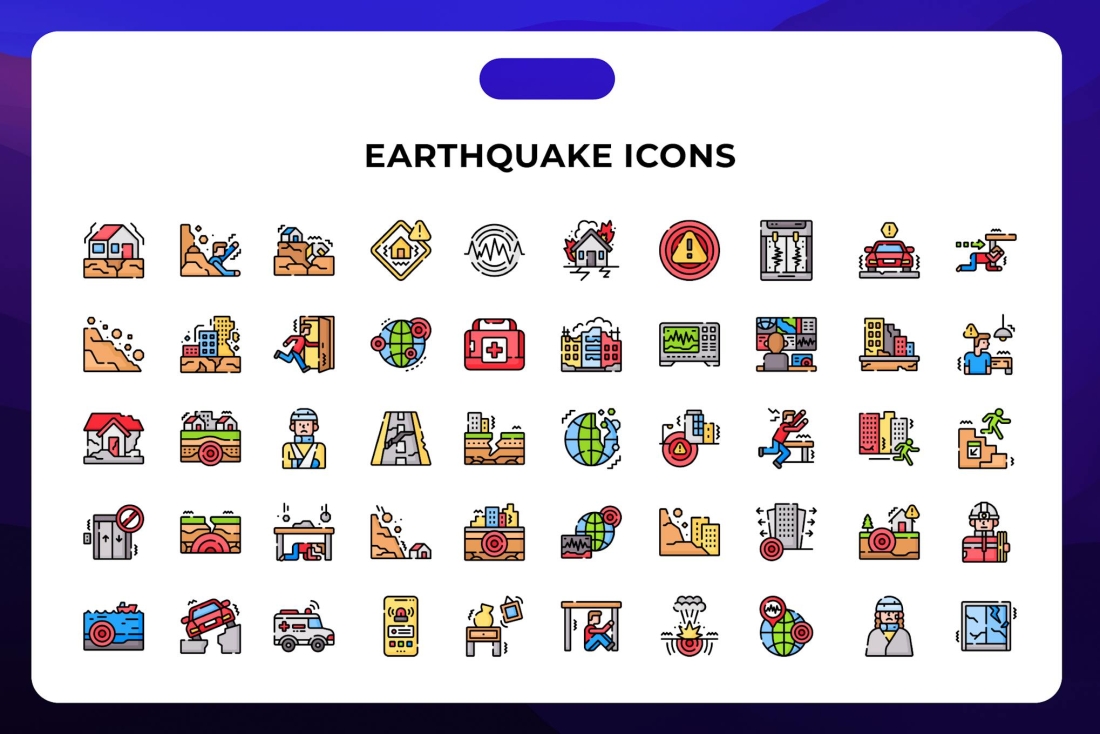 Earthquake Icons