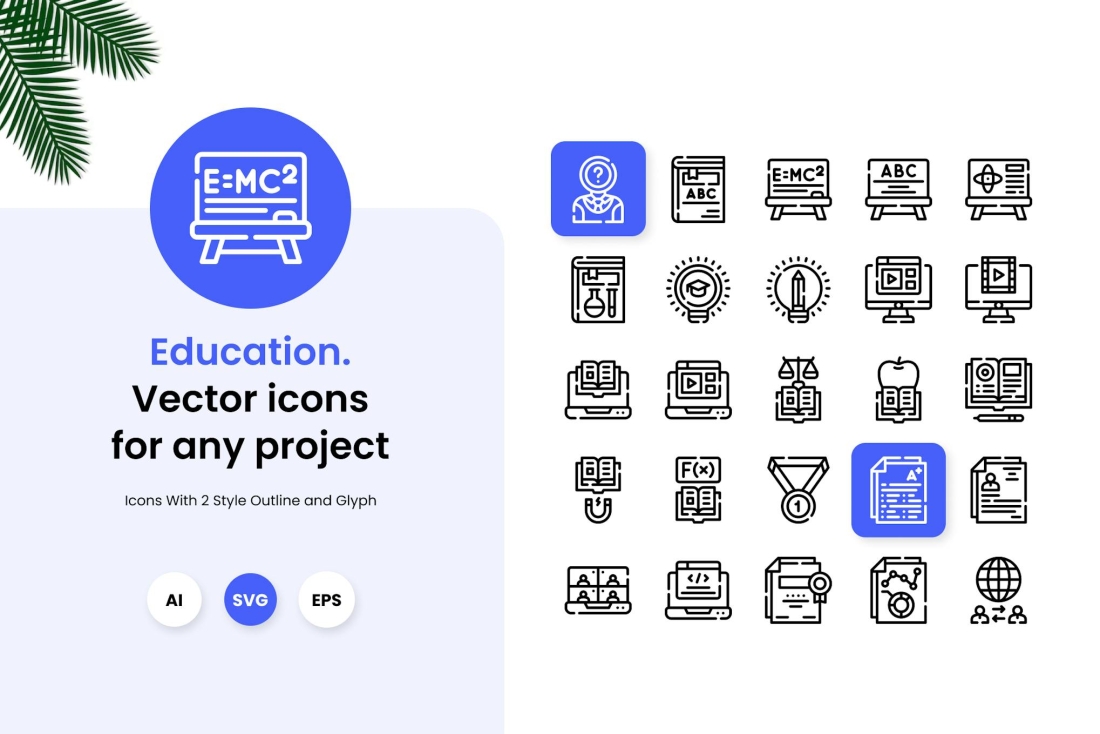 Education icons