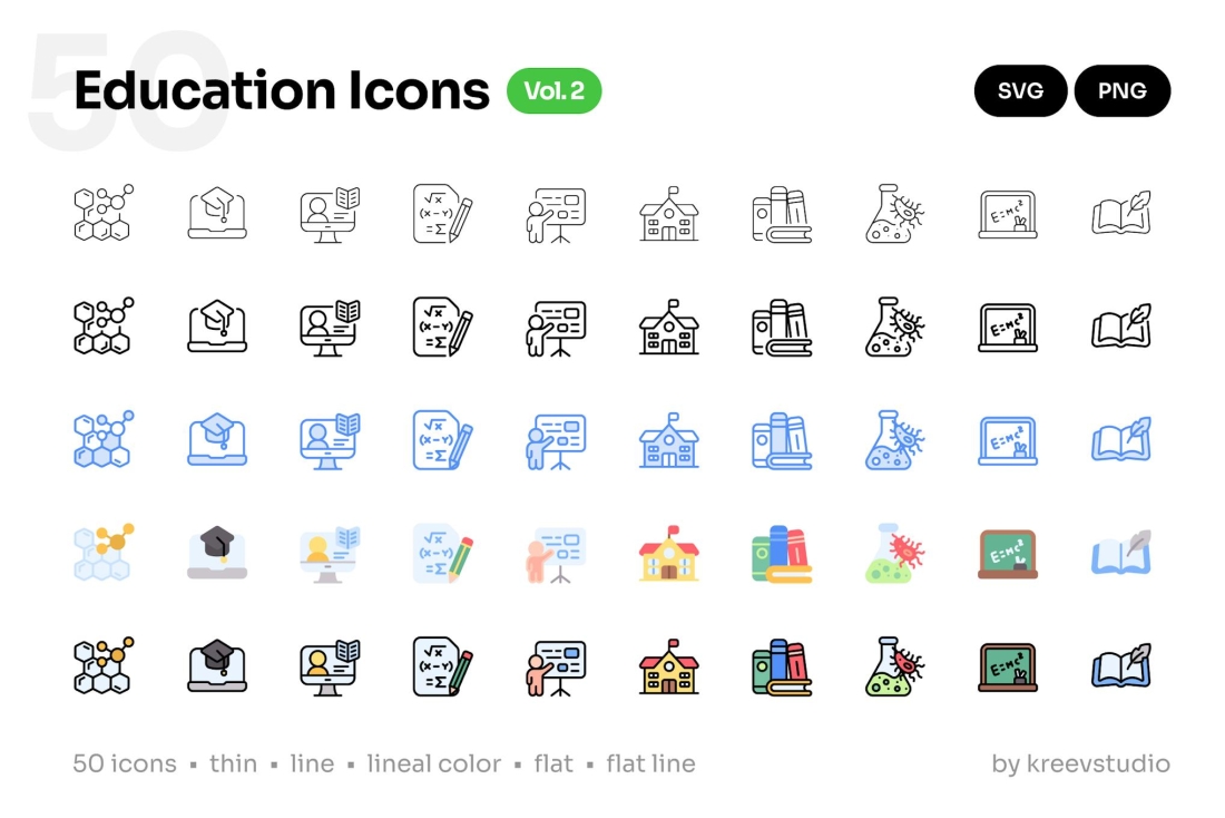 Education Icons Vol. 2