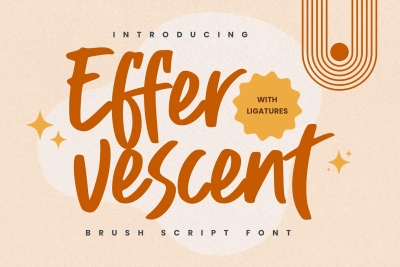 Effervescent - Brush Script Font