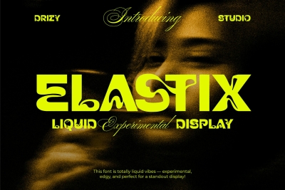 Elastix - Liquid Experimental Font