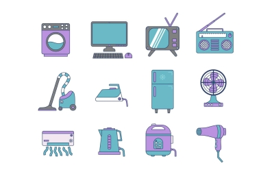 Electronic Icon Set