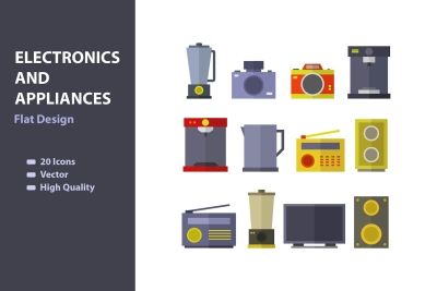 Electronics and Appliances Icons Pack