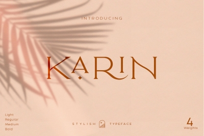 Elegant Karin - Fashion Stylish Typeface