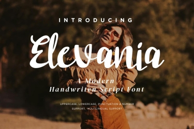 Elevania - Modern Script fonts