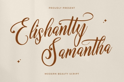 Elishanty Samantha Modern Script Font