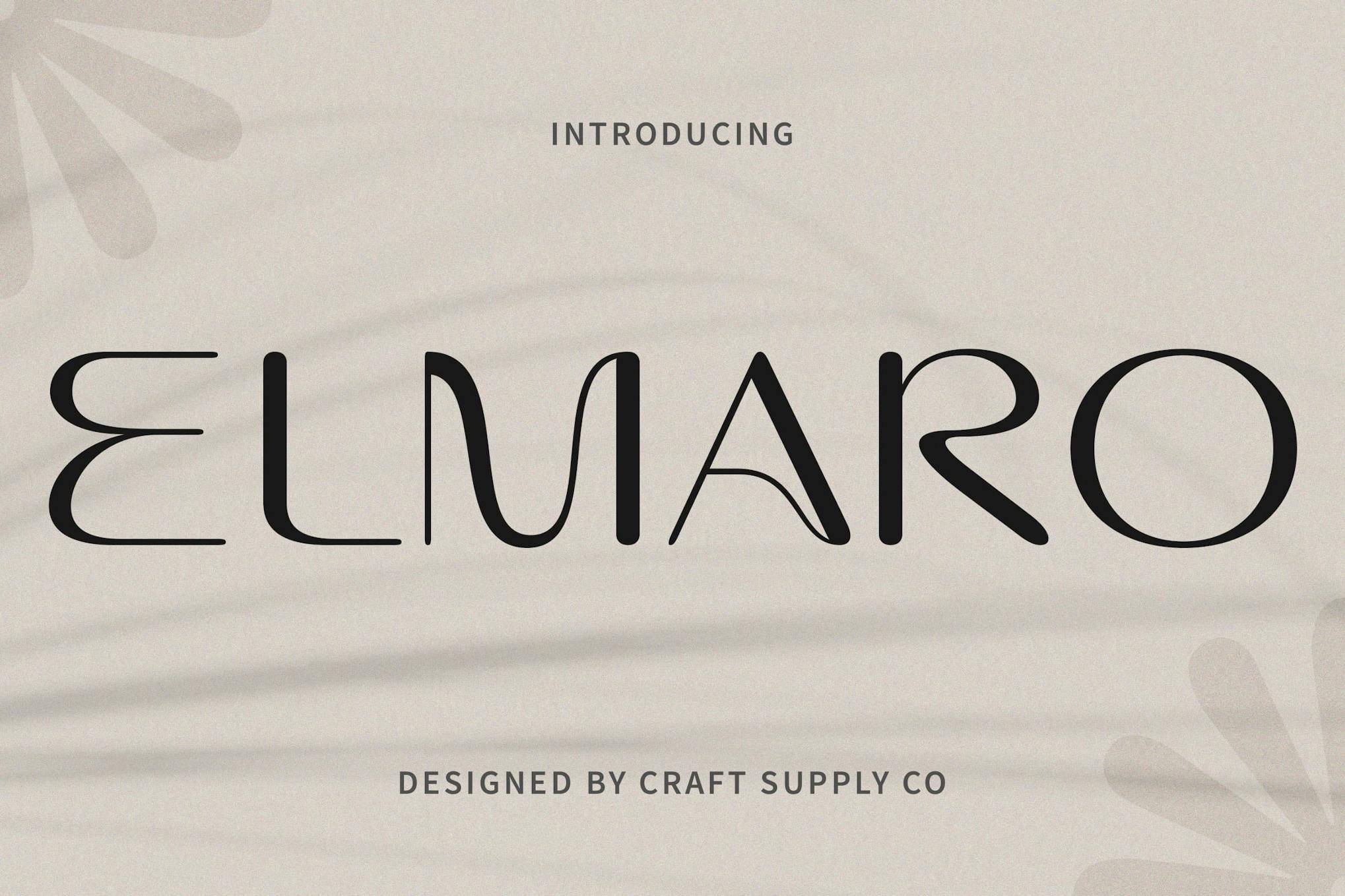 Elmaro – Modern Font