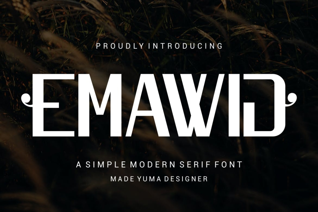 Emawij - a Popular Font