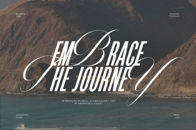 Embrace The Journey Calligraphy sans Serif Font