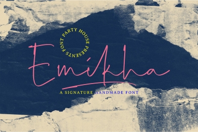 Emikha - A Signature Handmade Font