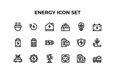 Energy Icons Set
