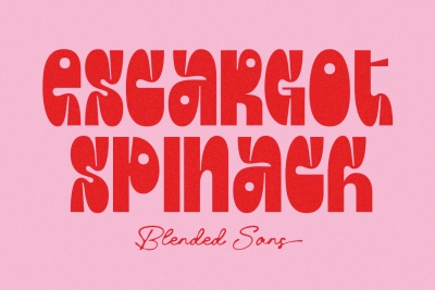 Escargot Spinach - Blended Sans