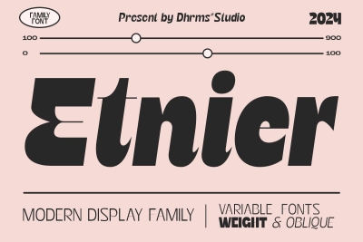 Etnier - Modern Display Font