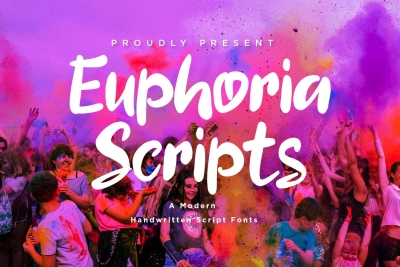 **Euphoria Scripts - Handwritten Script fonts**  E