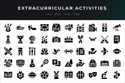 Extracurricular Activities Icons