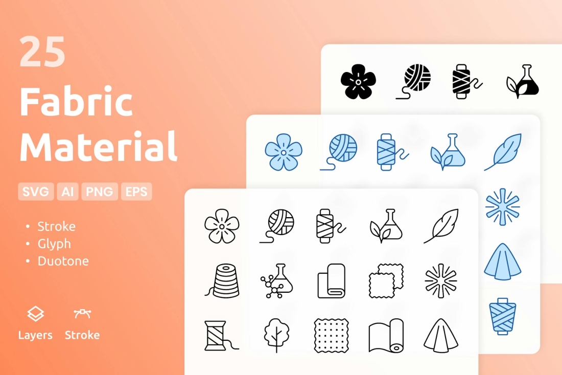 Fabric Material - Icons Pack