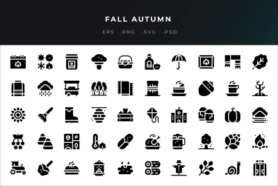 Fall Autumn Icons